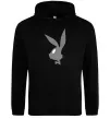 Женская толстовка (худи) Play bunny Черный фото