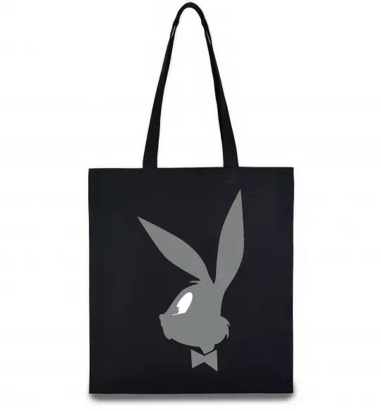 Еко-сумка Play bunny Чорний фото