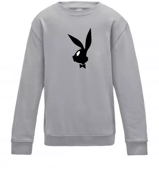 Детский Свитшот Play bunny Серый меланж фото