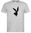 Мужская футболка Play bunny Серый фото