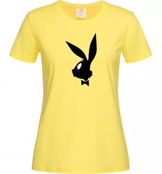 Женская футболка Play bunny Лимонный фото