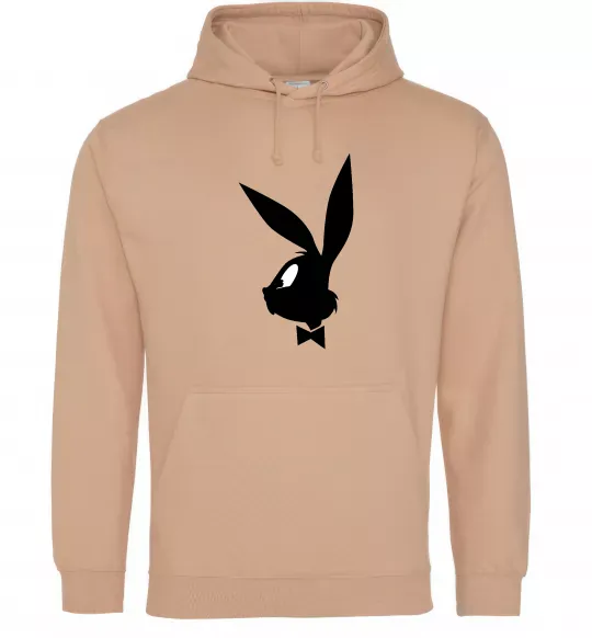 Чоловіча толстовка (худі) Play bunny Пісочний фото