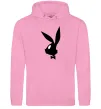 Женская толстовка (худи) Play bunny Розовый фото