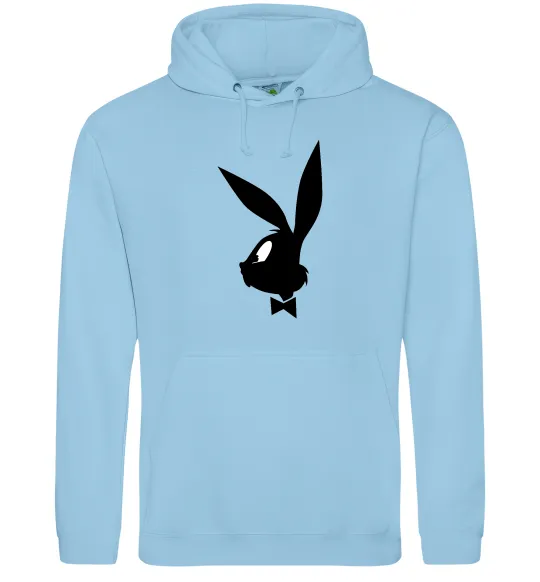 Женская толстовка (худи) Play bunny Голубой фото