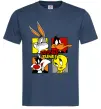 Мужская футболка Looney Tunes персонажі Темно-синий фото