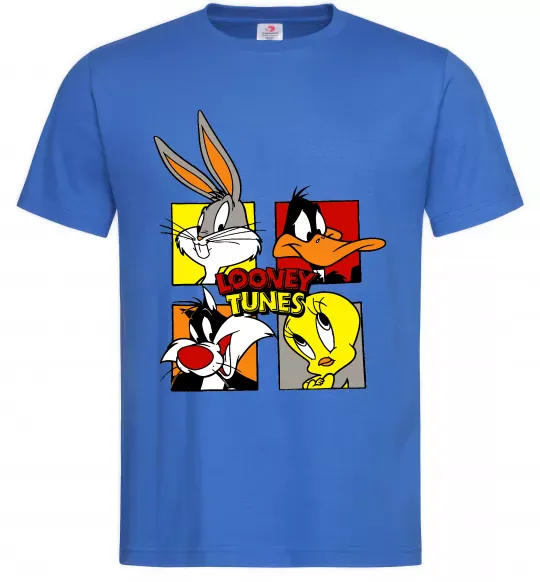 Мужская футболка Looney Tunes персонажі Ярко-синий фото