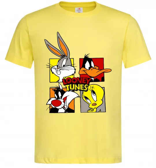 Мужская футболка Looney Tunes персонажі Лимонный фото