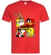 Мужская футболка Looney Tunes персонажі Красный фото