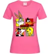 Жіноча футболка Looney Tunes персонажі Яскраво-рожевий фото