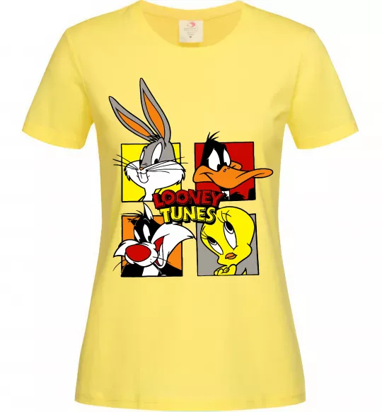 Жіноча футболка Looney Tunes персонажі Лимонний фото