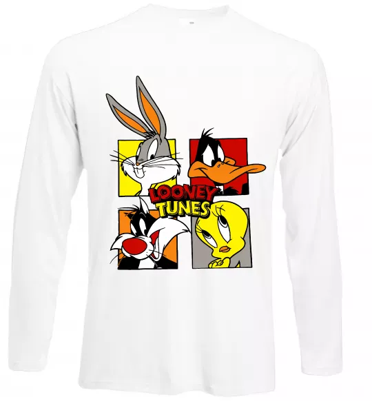 Лонгслив Looney Tunes персонажі Белый фото