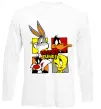 Лонгслив Looney Tunes персонажі Белый фото