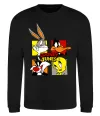 Світшот Looney Tunes персонажі Чорний фото