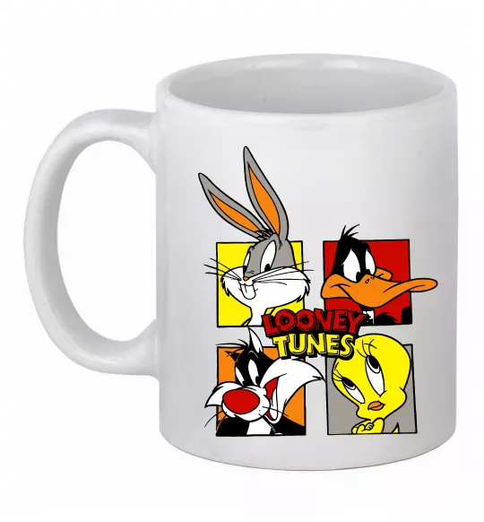 Чашка керамическая Looney Tunes персонажі Белый фото
