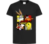Детская футболка Looney Tunes персонажі Черный фото