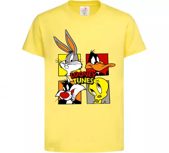 Детская футболка Looney Tunes персонажі Лимонный фото