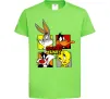 Детская футболка Looney Tunes персонажі Лаймовый фото
