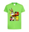 Дитяча футболка Looney Tunes персонажі Лаймовий фото