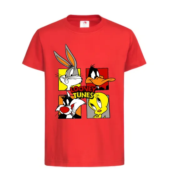 Дитяча футболка Looney Tunes персонажі Червоний фото