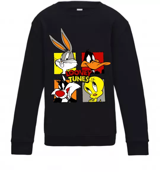Дитячий світшот Looney Tunes персонажі Чорний фото