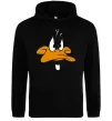 Мужская толстовка (худи) Looney Tunes duck Черный фото