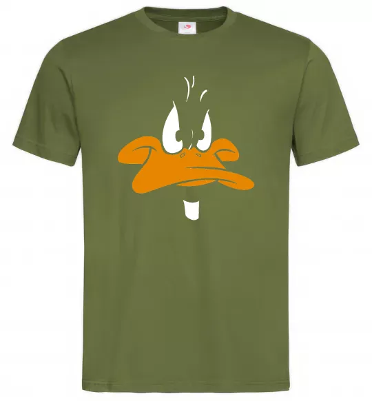 Мужская футболка Looney Tunes duck Оливковый фото