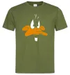 Мужская футболка Looney Tunes duck Оливковый фото