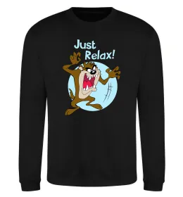 Свитшот Just relax Taz Черный фото