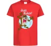 Детская футболка Just relax Taz Красный фото
