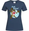 Жіноча футболка Just relax Taz Темно-синій фото
