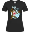 Жіноча футболка Just relax Taz Чорний фото