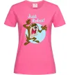 Жіноча футболка Just relax Taz Яскраво-рожевий фото
