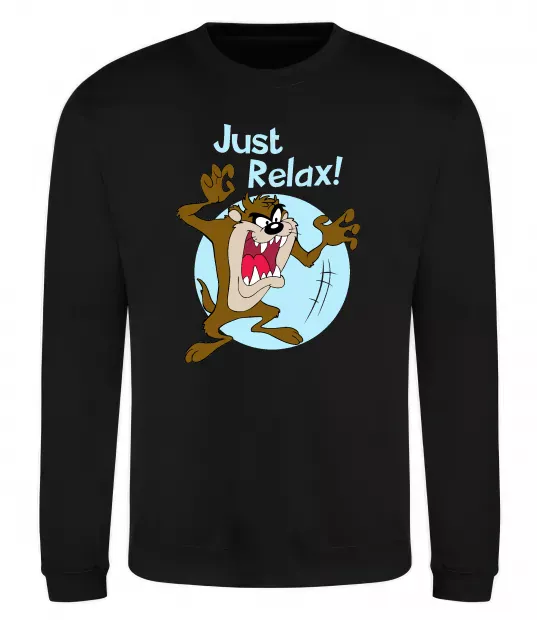 Свитшот Just relax Taz Черный фото