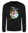Свитшот Just relax Taz Черный фото