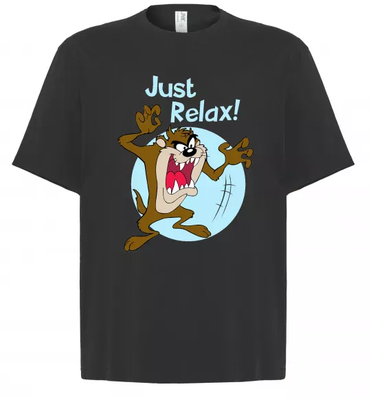 Футболка Оверсайз Just relax Taz Черный фото