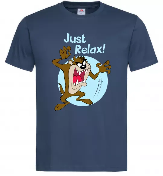 Мужская футболка Just relax Taz Темно-синий фото