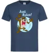 Мужская футболка Just relax Taz Темно-синий фото