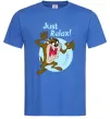 Мужская футболка Just relax Taz Ярко-синий фото