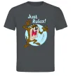 Мужская футболка Just relax Taz Графит фото