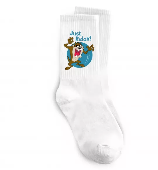 Носки Just relax Taz Белый фото