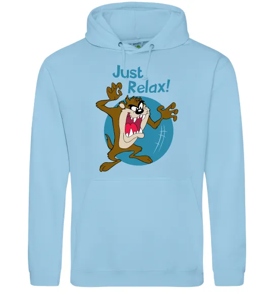 Чоловіча толстовка (худі) Just relax Taz Блакитний фото