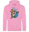 Женская толстовка (худи) Just relax Taz Розовый фото