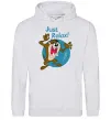 Женская толстовка (худи) Just relax Taz Серый меланж фото