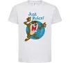 Детская футболка Just relax Taz Белый фото