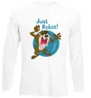 Лонгслив Just relax Taz Белый фото