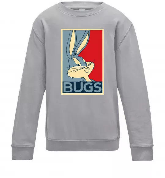 Детский Свитшот Bugs Серый меланж фото
