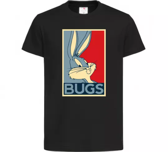 Детская футболка Bugs Черный фото