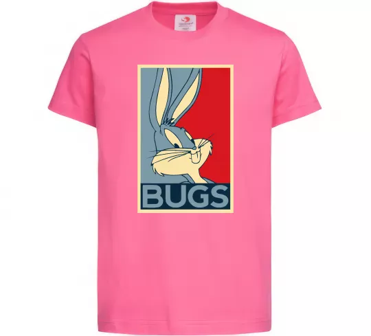 Детская футболка Bugs Ярко-розовый фото