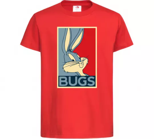 Детская футболка Bugs Красный фото