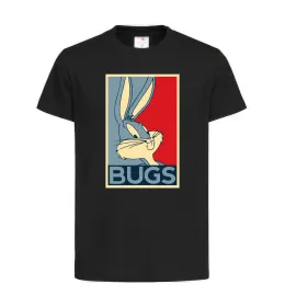 Дитяча футболка Bugs Чорний фото
